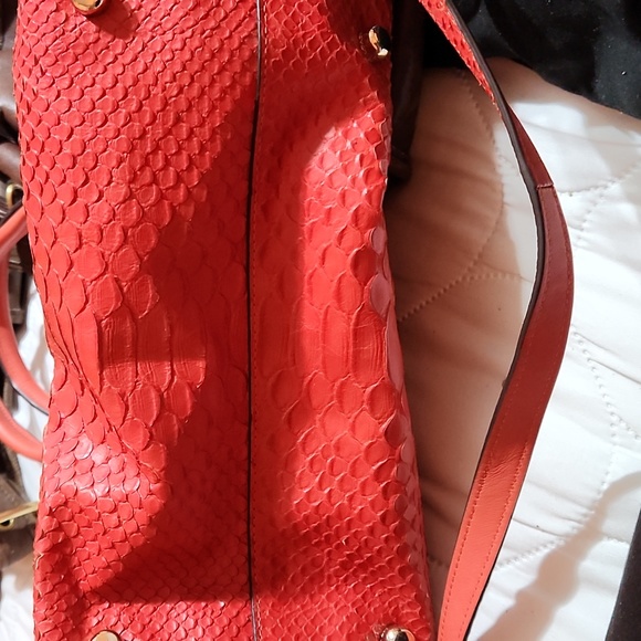 Restored Swagger In Colorblock Python Embossed Leather - Picture 4 of 5